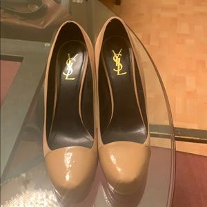 YSL Suede Tribute Pump